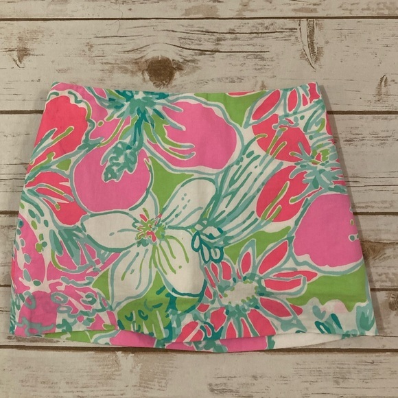 Lilly Pulitzer Girls Youth Don’t Give A Cluck Jasmine Skort Size 10 - Picture 1 of 11